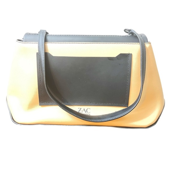 ZAC Posen Two-Tone Black and Tan Women's Bag - Picture 3 of 9